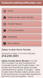 Mobile Screenshot of dallasarcadegamerentals.com